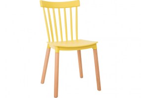 Cadeira-fixa-polipropileno-ANM6023 F-Amarela-pés-madeira-HS-Móveis6
